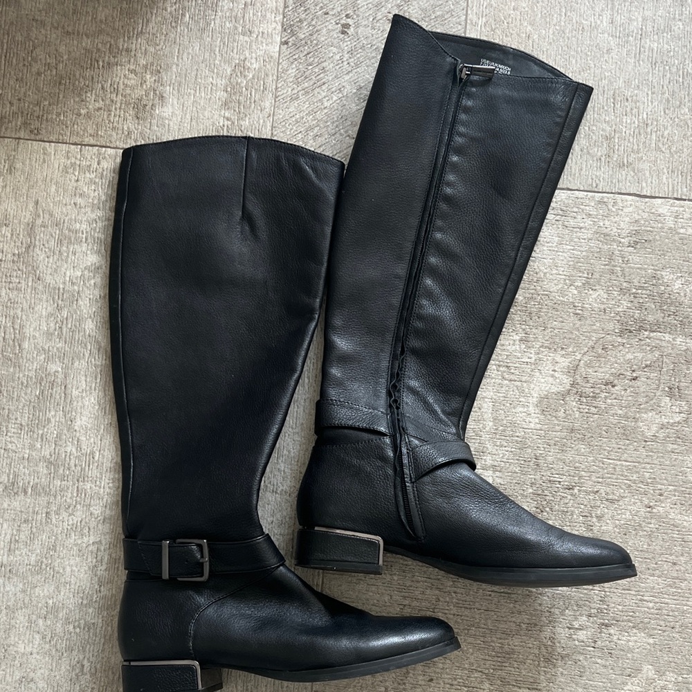 Kenneth Cole Black Knee high Boots